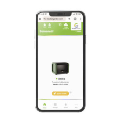 Suivi du Nébulisateur Geyser Pro Lite sur l'application mobile