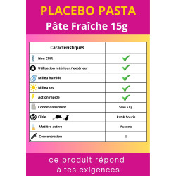 Récapitulatif - Pâte Fraîche Placebo Fluo NP 15g - Seau de 5kg