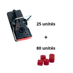 Kit 1 an Rat INVITE – pièges mécaniques et capsules attractives