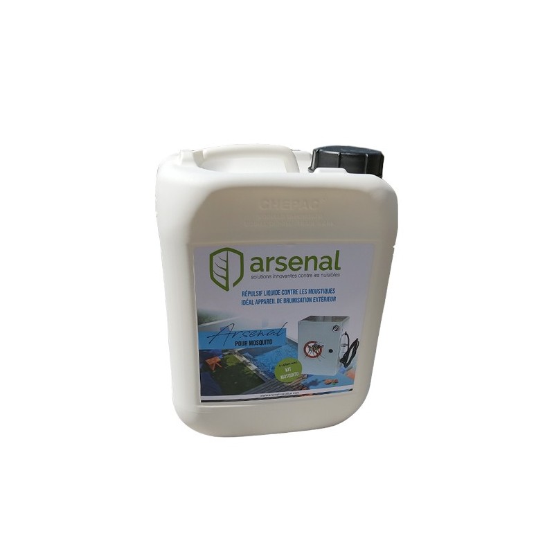 RECHARGE INSECTICIDE RÉPULSIF PAE ARSENAL POUR MOSQUITO -5L - pack