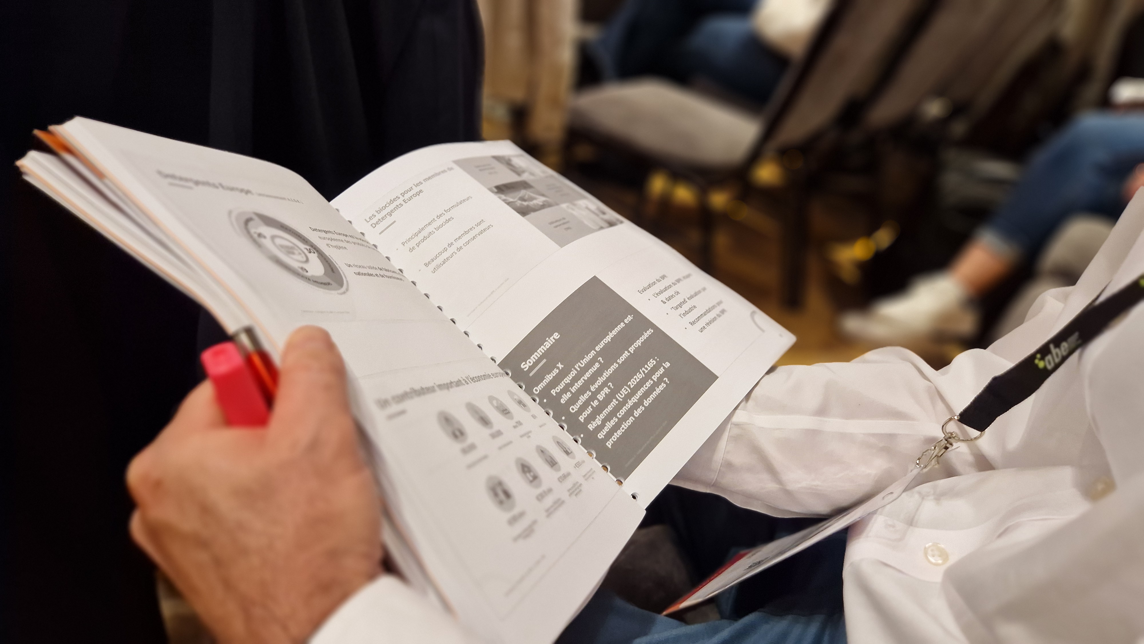 Congrès biocides 2026 gros plan sur le fascicule des conférences